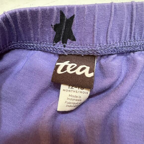 Tea Collection Purple star outfit sz 12-18 m Two piece outfit matching set - Picture 5 of 8